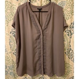 Purple/Gray Torrid Blouse